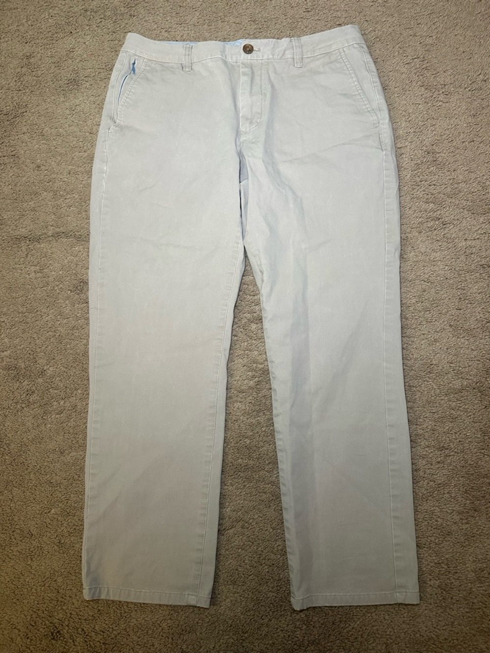 Bonobo Men’s Chino Khaki Dress Casual Pants Size 33x30 Slim Read